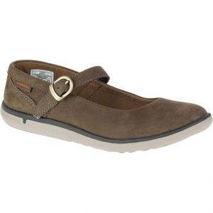 Merrell Duskair Maui Mary Jane Brown Leather Canteen Flat Shoes Women's Size 7